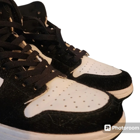 NIKE AIR JORDAN 1 RETRO HIGH OG TWIST SZ 8 WOMEN CD0461 007 PONY 2019 WHITE BLK - Picture 9 of 13